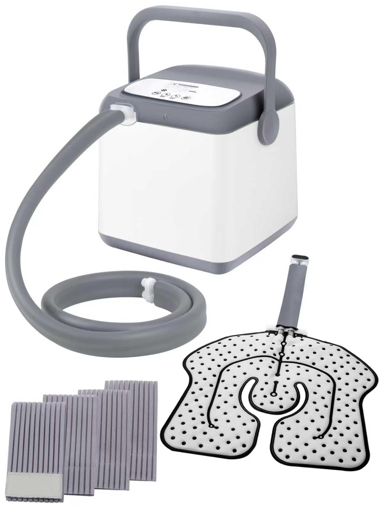 Cold Therapy System, Pain Relief for Post-Surgery Recovery, Programmable Ice Therapy Machine, Continuous Cryotherapy, Universal Pad for Knee, Ankle, Cervical, Back and Leg, Including 4 Straps