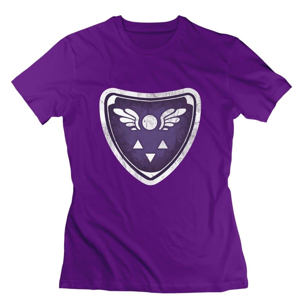 HaoQi Women's Delta Rune Undertale T-shirt L Purple