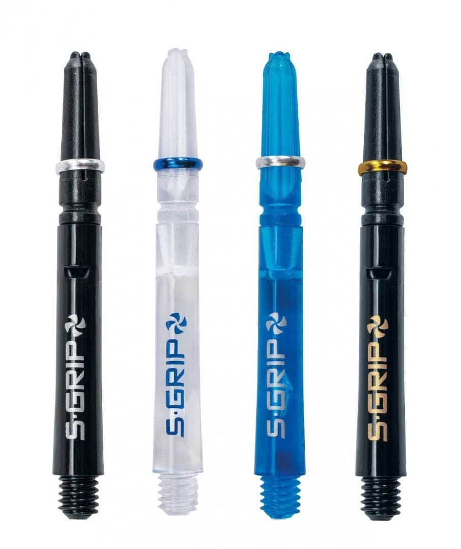 3 SETS of HARROWS SUPERGRIP SPINNING Dart Stems, 4 Colours, two sizes - Medium or Short