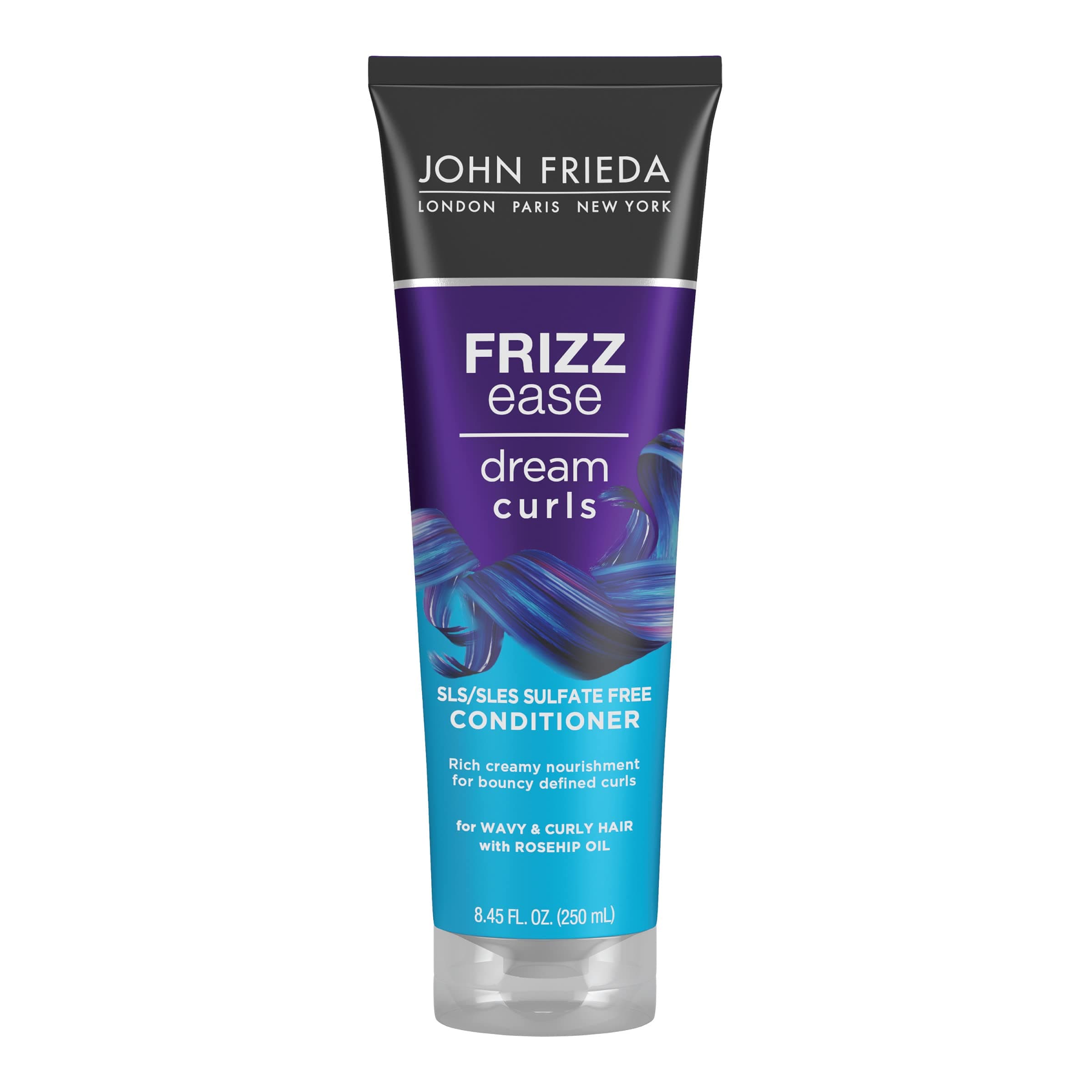 John Frieda Anti Frizz, Frizz Ease Dream Curls Curly Hair Conditioner, SLS/SLES Sulfate-Free, for Natural Curly Hair, 8.45 Fl Oz