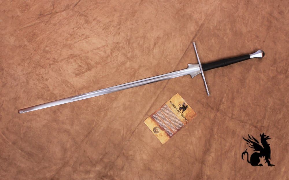 Hema Federschwert Medieval Practice Sword Medieval Full Tang Tempered Steel Fully Functional Sword