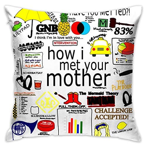 Xiaofz How I Met Your Mother Printing Pillow Case Throw Pillow Cover Customized Pillowcase Car Sofa Home Decorative Pillow Case Cushion Covers 1818 Inch