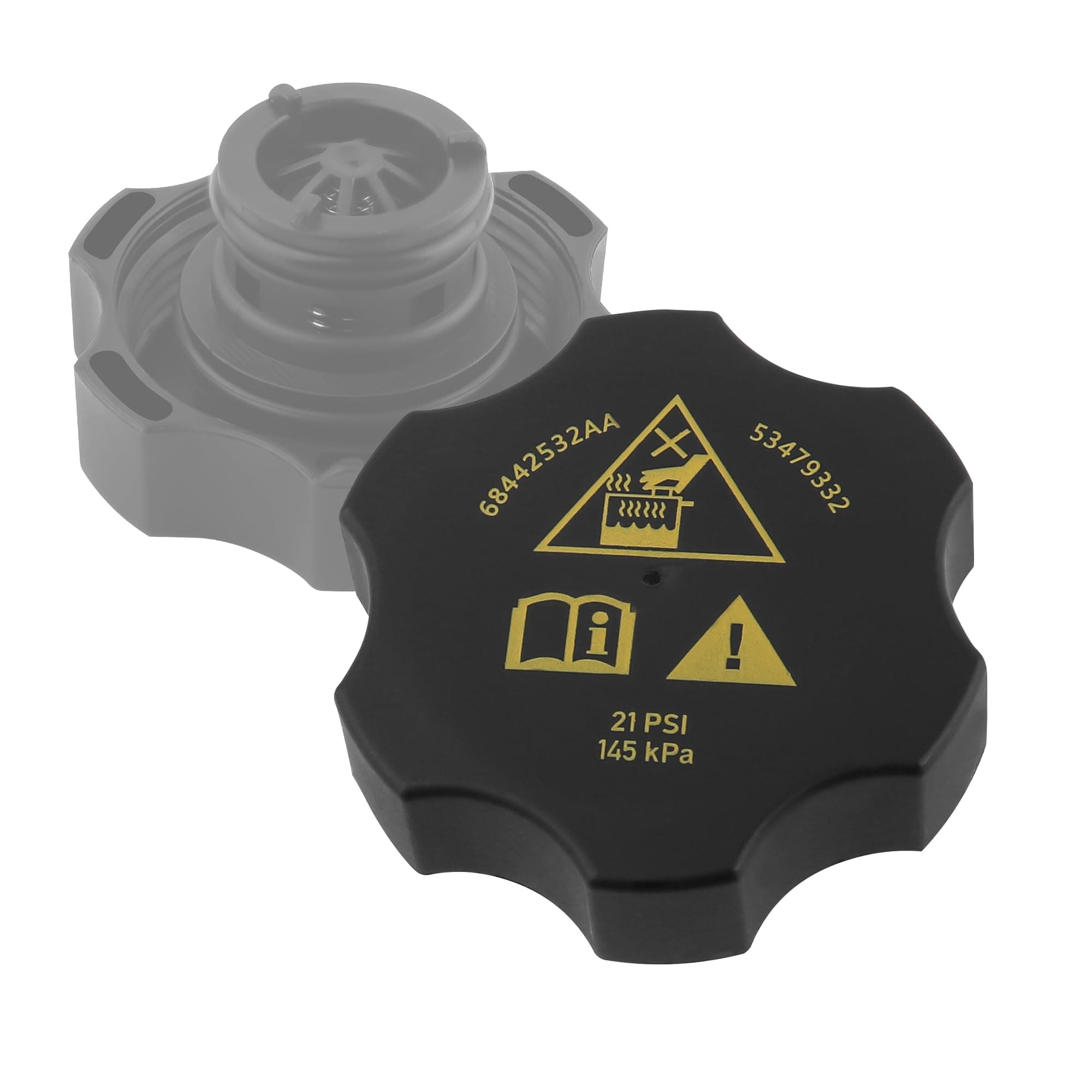 Car Radiator Cap Replacement OEM#68442532aa,53479332,Coolant Reservoir Cap Compatible with Chrysler Dodge Jeep Ram,Standard Car Accessories Radiator Cover Easy to Mounting