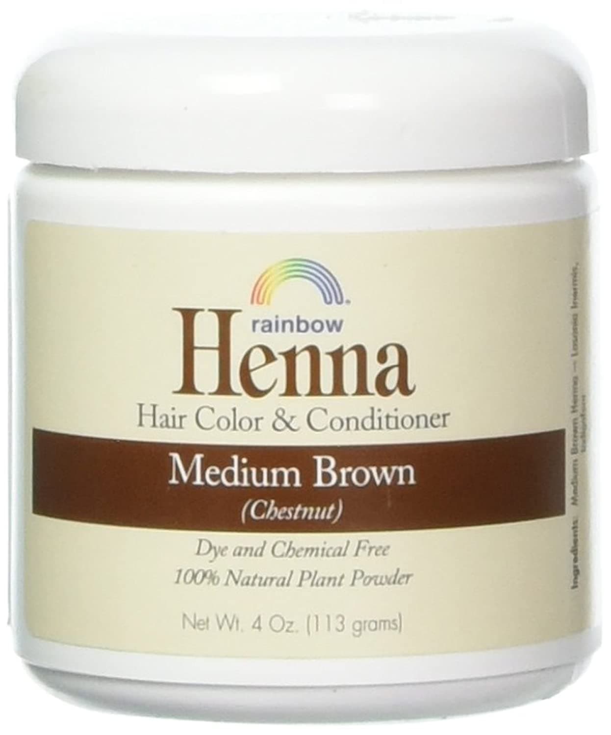 Henna Hair Color and Conditioner, Persian Brown Chestnut, 4 Ounce (HEN40004)