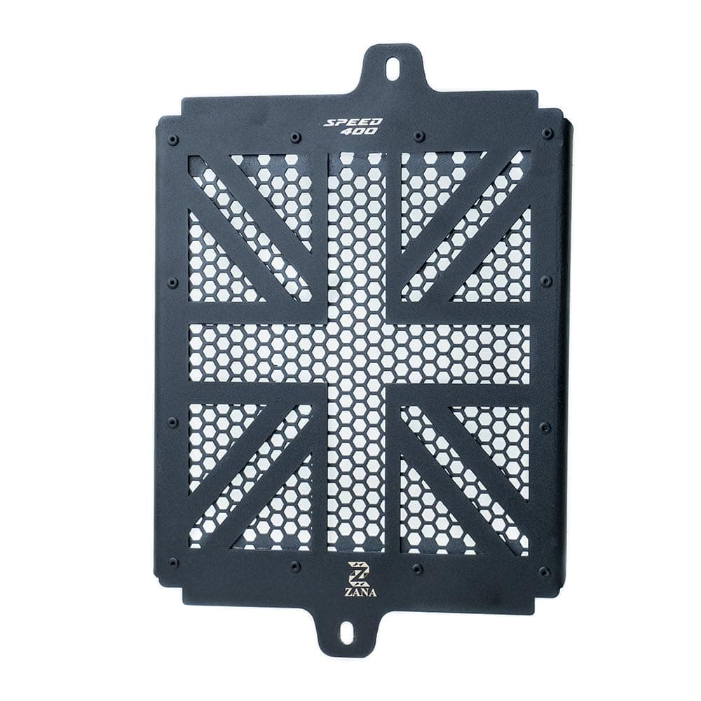 Z ZANA RADIATOR GRILL UK FLAG BLACK FOR TRIUMPH SPEED 400/TRIUMPH SCRAMBLER 400 X