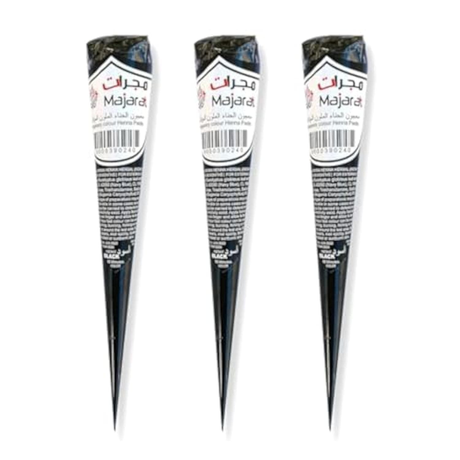 INSTANT HENNA PASTE (BLACK) - 3 Cone.