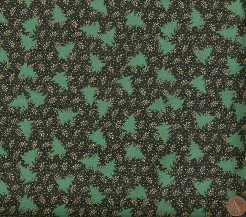 Cover Story evergreen trees green Thimbleberries fabric RJR