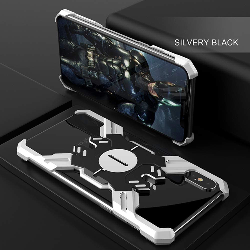 iPhone XS Max Case Full Body Shockproof Dustproof Waterproof Aluminum Alloy Metal Gorilla Glass Cover Case for Apple iPhone XS Max Phone case for Man