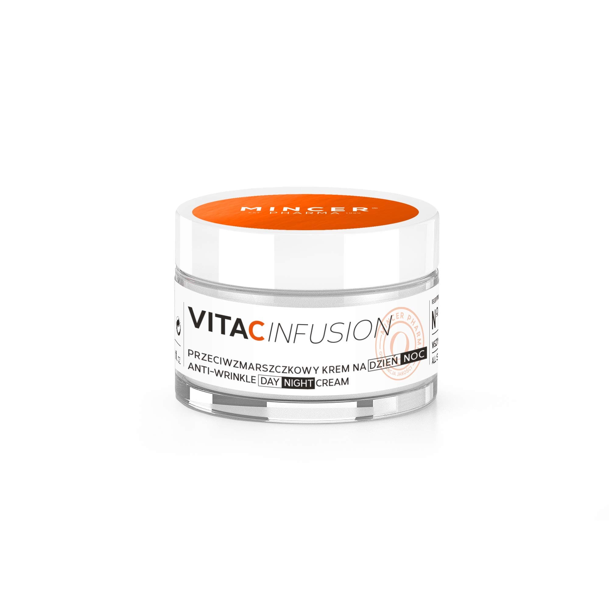 Mincer Pharma Anti Wrinkle Face Cream Vita C Infusion Day Night for Dry Skin