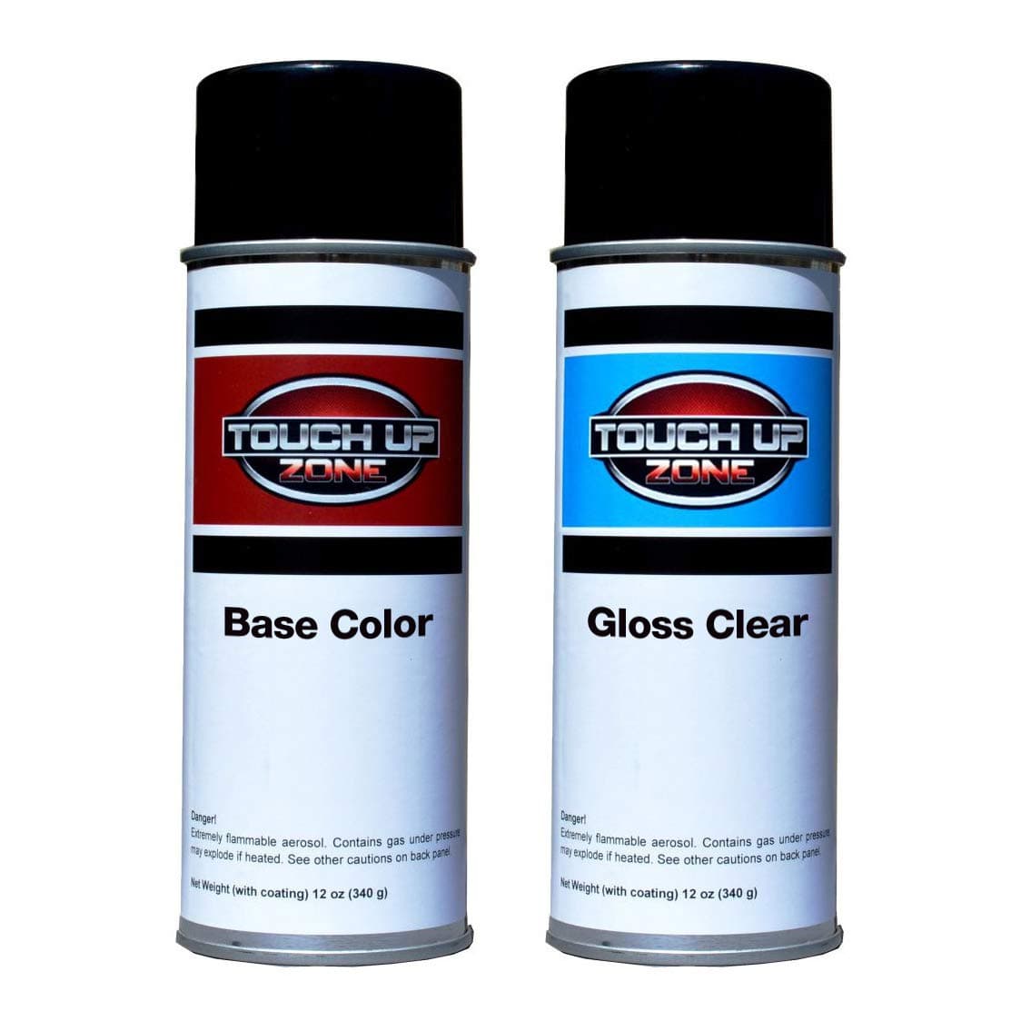 Touch Up Zone Aerosol Paint and Clear - Replacement for Jeep Octane Red (Velvet Red) Code PRV