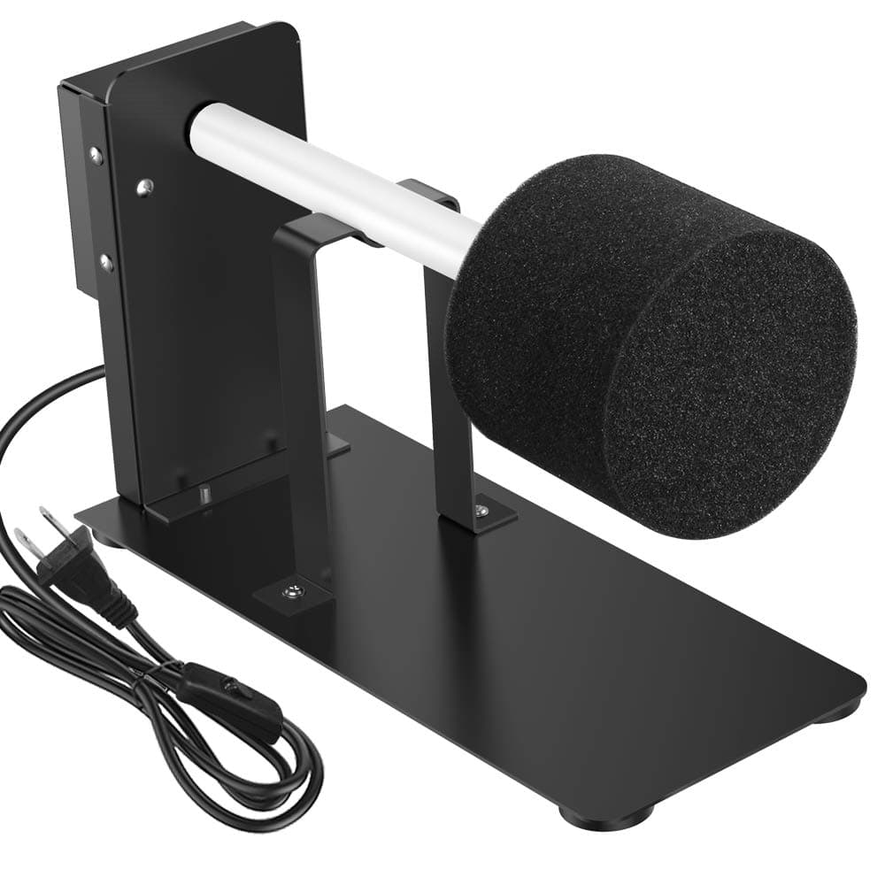 Cup Turner for Crafts Tumbler, JANCHUN Cup Spinner for Epoxy with ON/Off Switch and Silent Motor, Heavy Duty Tumbler Cuptisserie, 2 Wands Included