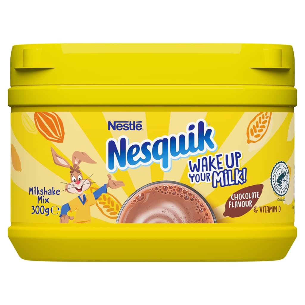 Nestle Nesquik Chocolate Flavour Milkshake Mix, 300 G, (103066141), No Artificial Sweeteners