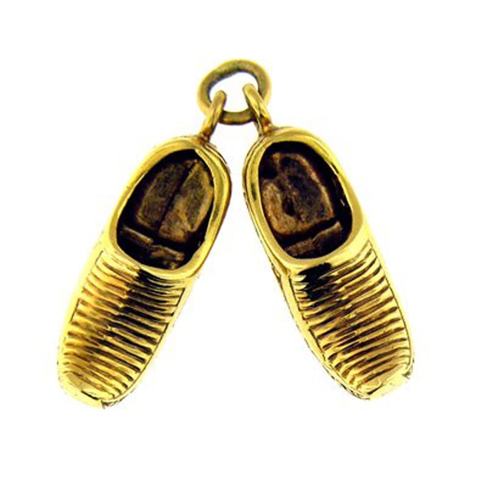 14 KT YELLOW GOLD 3D GENIE SHOES CHARM