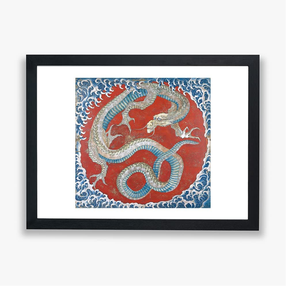 Spiffing PrintsKatsushika Hokusai - Matsuri Yatai Dragon - Wall Print/Home Décor Art/Giclee Poster- Framed Print - Medium