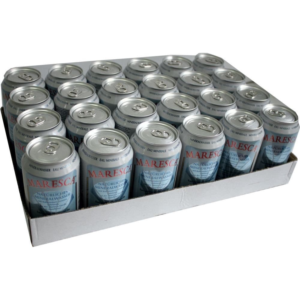 72 x Maresca Sparkling Water cans 72 x 0,33 Liter