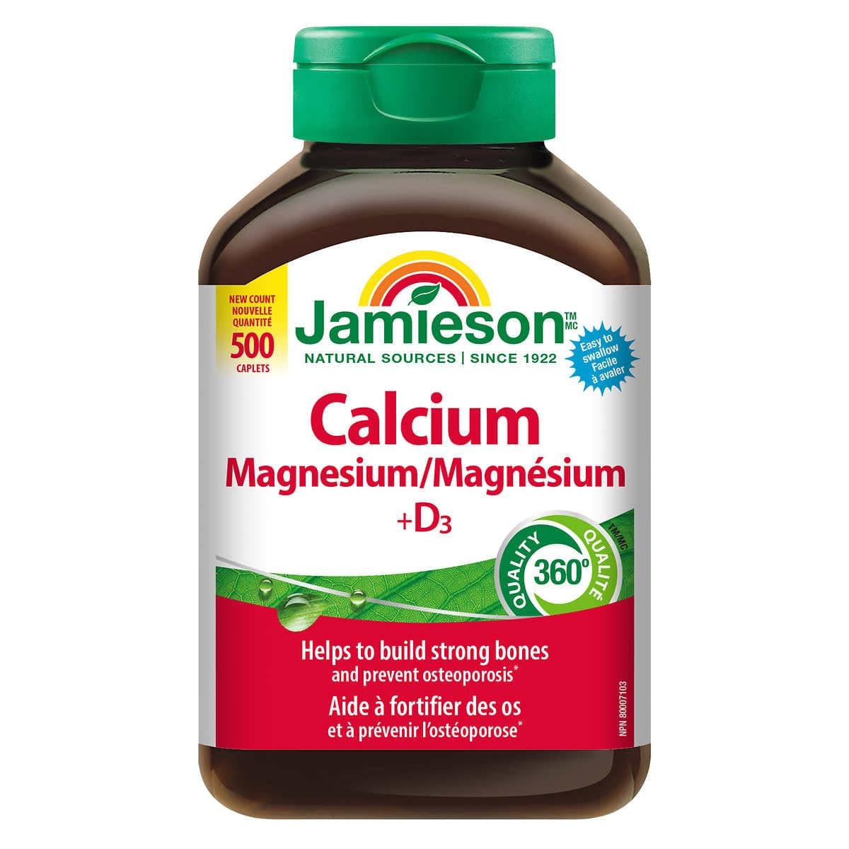 Calcium Magnesium with Vitamin D3, 365 Caplets