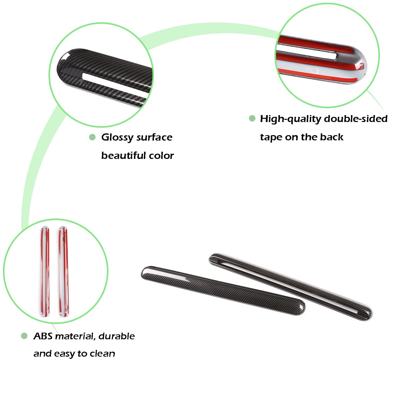 PIUGILH Car Rear Side Window Air Vent Decoration Trim fit for Mercedes Benz G Wagon W464 G Class W463 G500 G550 G63 G65 2004-2022,1 Set of 2,Exterior Accessories