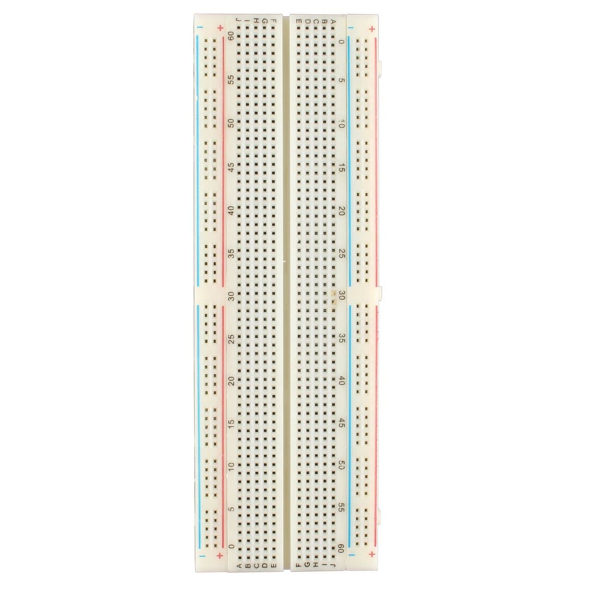Solderless Plug-in BreadBoard, 830 tie-points, 2 Power lanes, 200PTS, 16.5 x 5.4 x 0.85 cm Compatible with Arduino Raspberry Pi DIY Etc