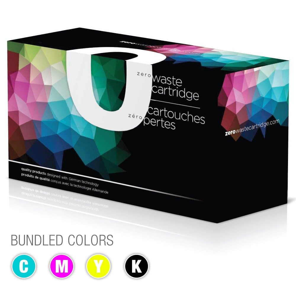 Color Laser Toner Bundle for HP Laserjet PRO CP 1025 Black-Cyan-Yellow-Magenta CE310A-11A-12A-13A Yield 1200 Pages