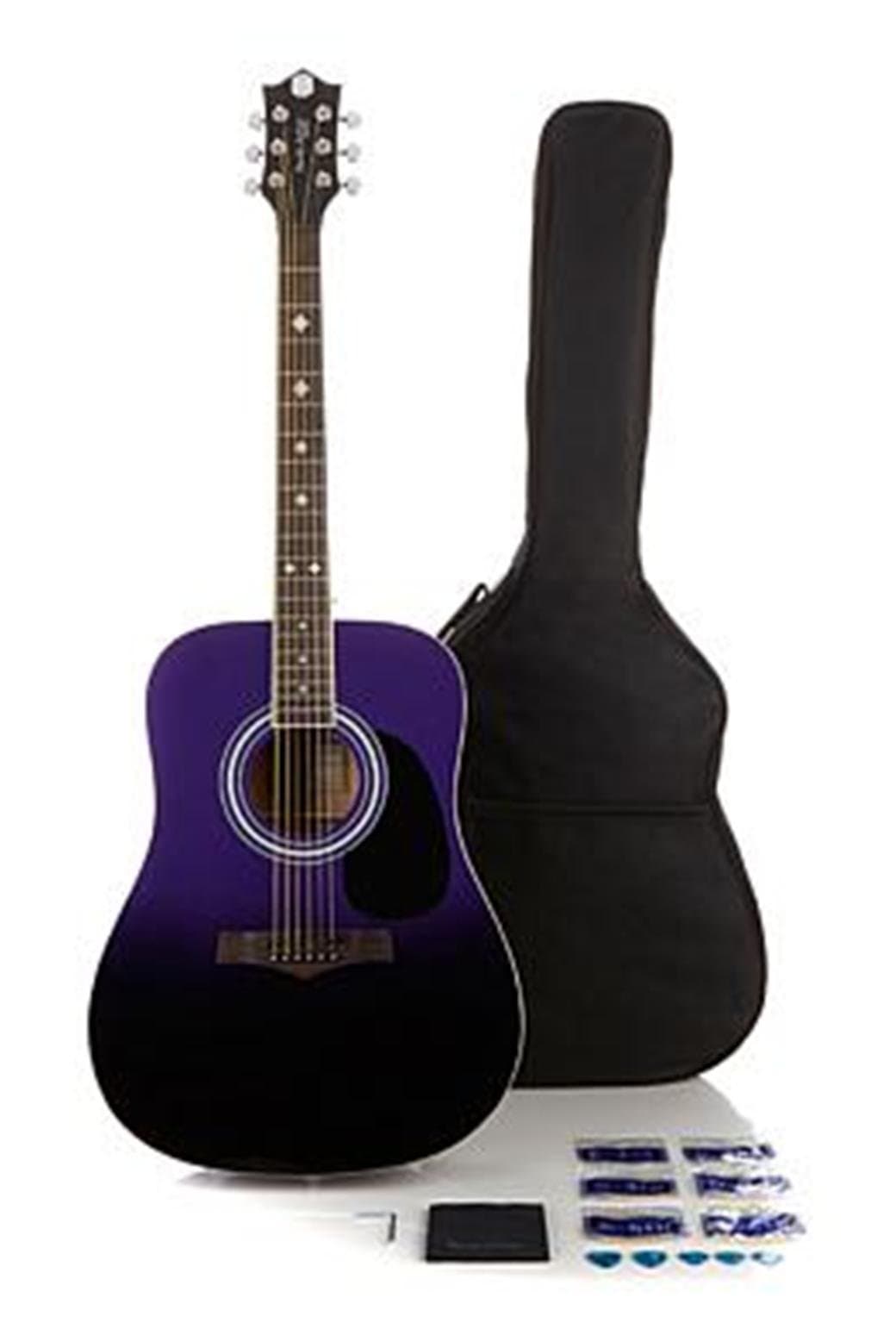Studio Series Ombre Acoustic 15-piece Guitar Package -Purple