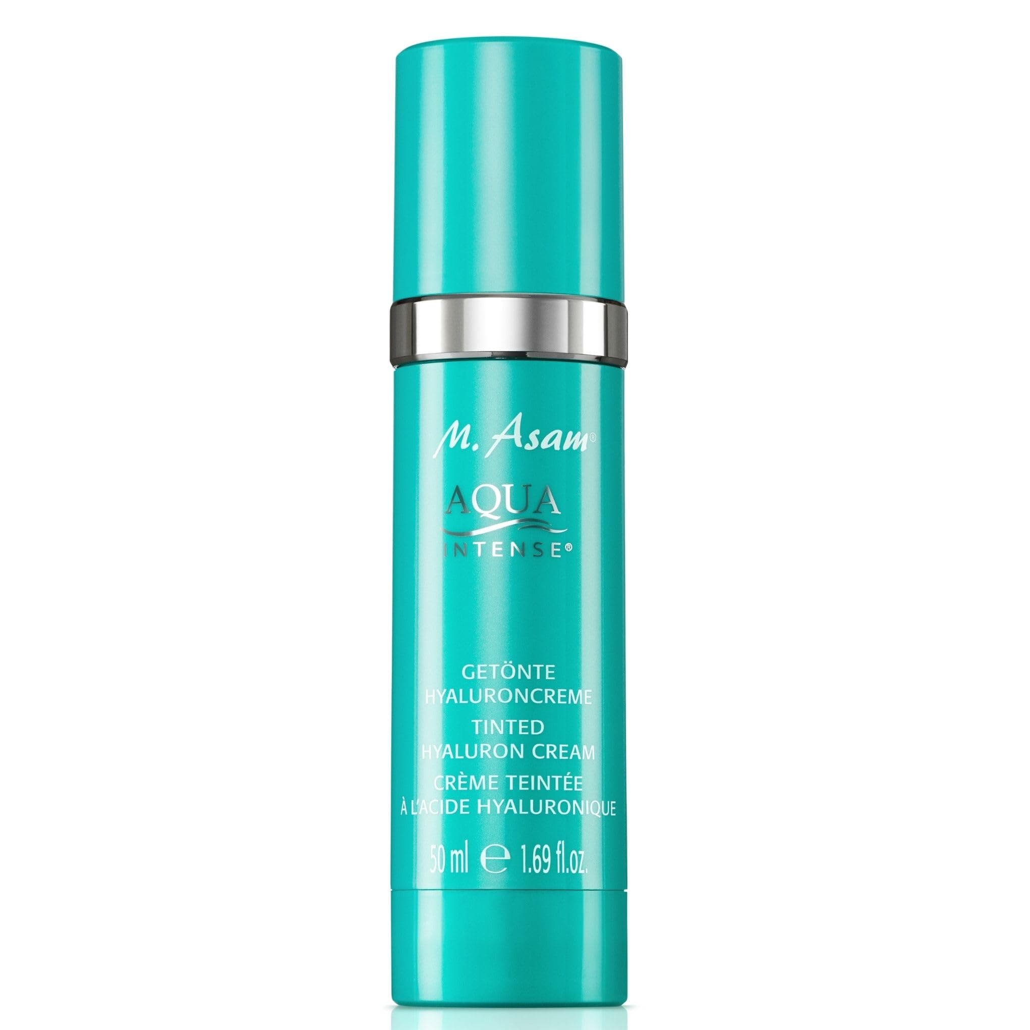 M. Asam AQUA INTENSE Tinted Moisturizer (1.69 fl oz) - Face Moisturizer & Tinted Cream with Hyaluronic Acid, Natural Finish, Skin Care for All Skin Types