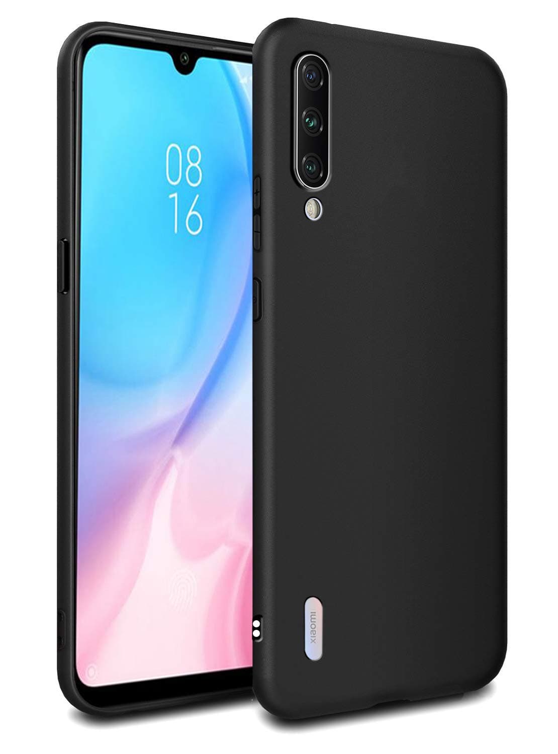 Febelo Matte Finished Soft Back Cover for Xiaomi Mi A3 - Matte Black
