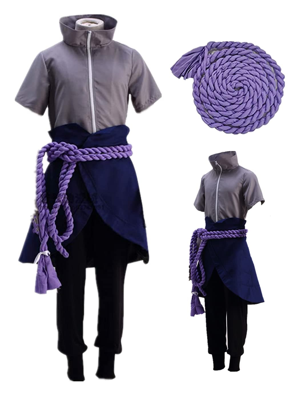 US Size Men's Set Items Cosplay Costume Purple rope Adult Full suit