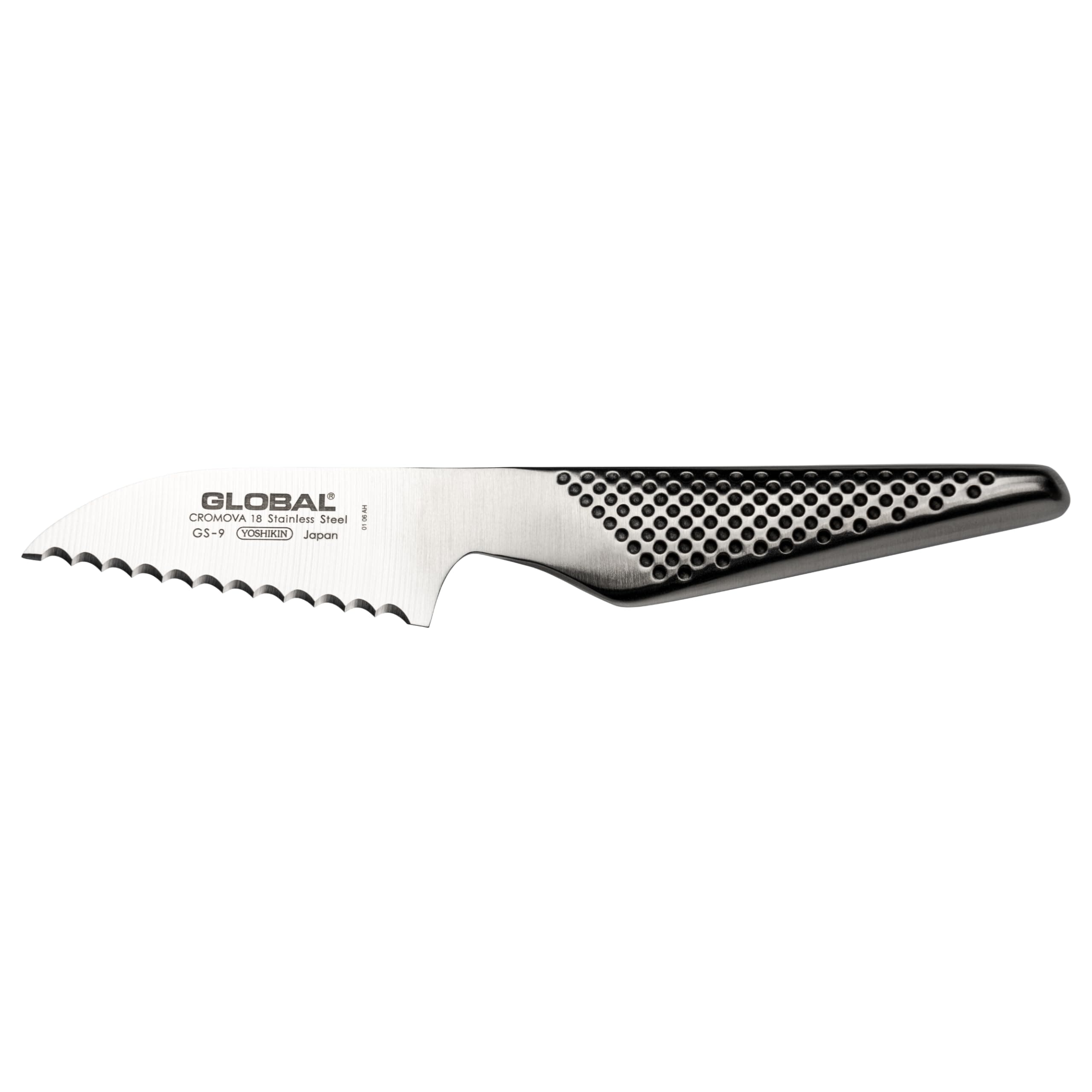 Global 3 inch Tomato Knife - Lightweight Japanese Stainless Steel, Razor-Sharp Edge, Made in Japan, GS-9