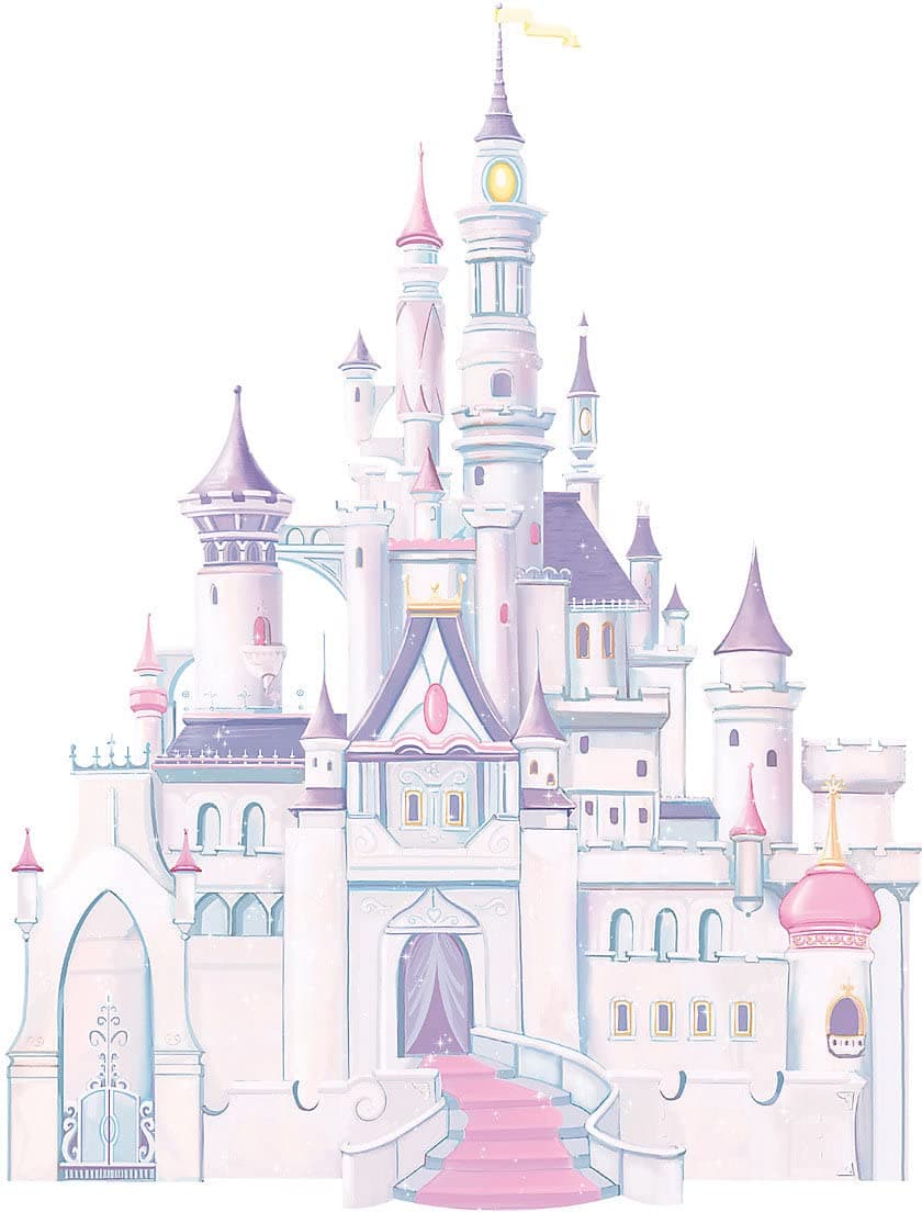 RoomMates Disney Princess Castle Giant Peel and Stick Wall Decals with Glitter , RMK1546GM