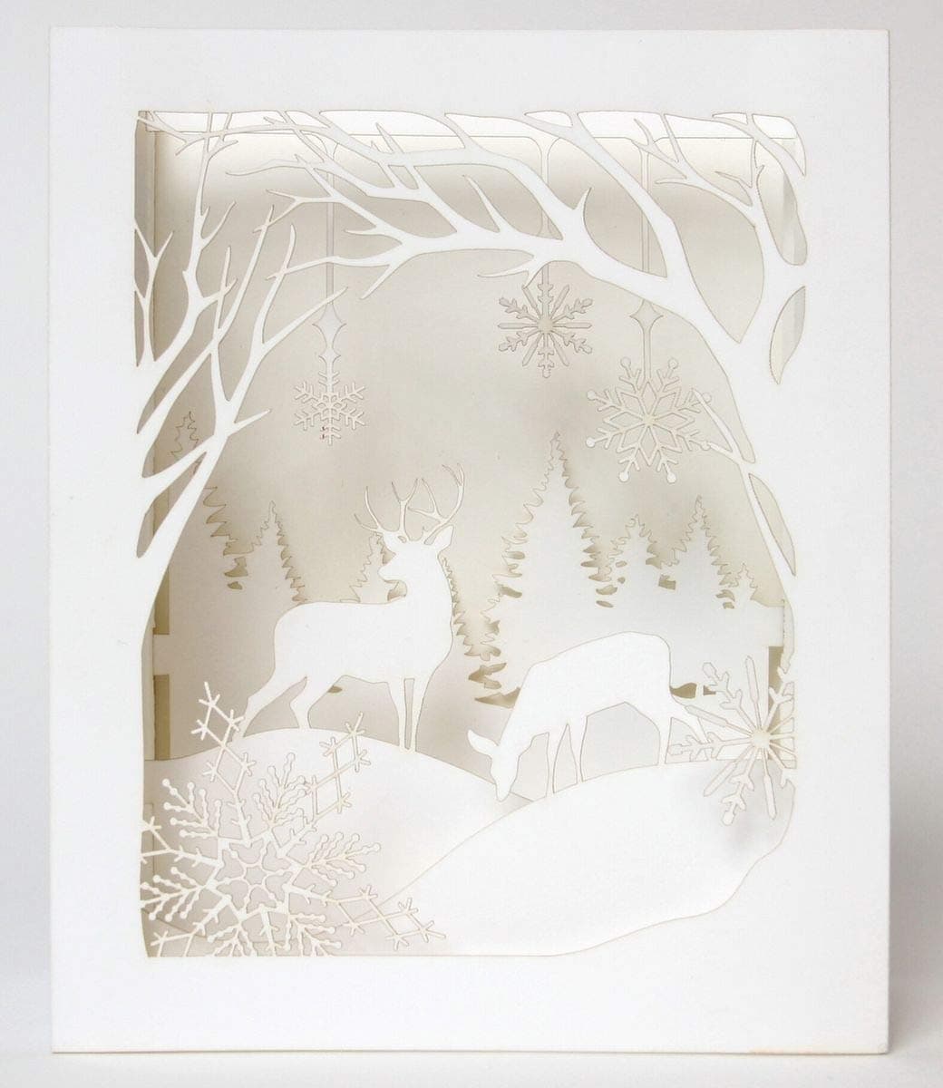 UWP LUXE Winter Wonderland Pop-Up Greeting Card