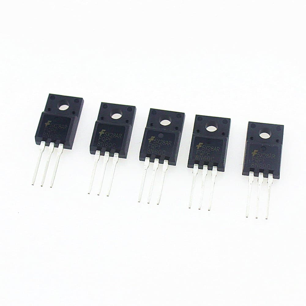 QX Electronics 10Pcs/lot FQPF8N60C 8N60C 8N60 600V 8A MOSFET N-Channel transistor TO-220F