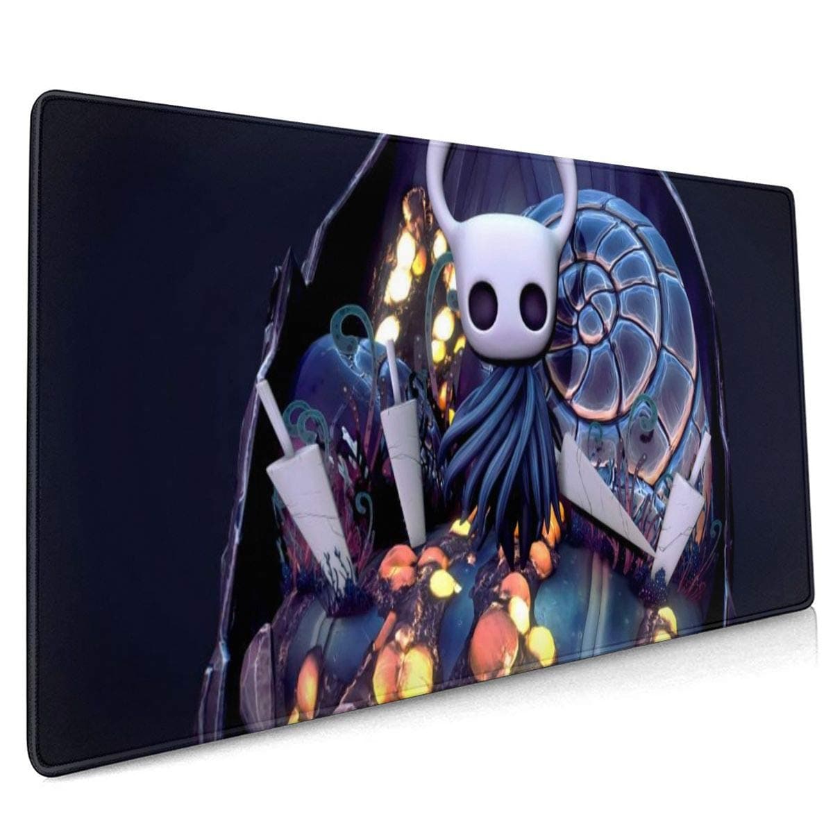 Hollow Knight Mouse Pad Gaming Mouse Pad Large XXL (15.8 X35.5 × 0.12inch) Thick Extended Mouse Mat Non-Slip with Special-Textured Surface Anti-Fray Stitched Edges for Keyboard, PC