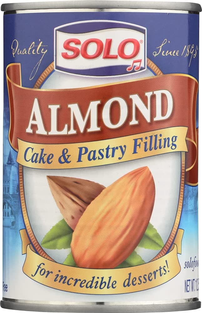SOLOAlmond Cake and Pastry Filling 12.5oz, 2 Cans by Solo Foods. New 3 Pack