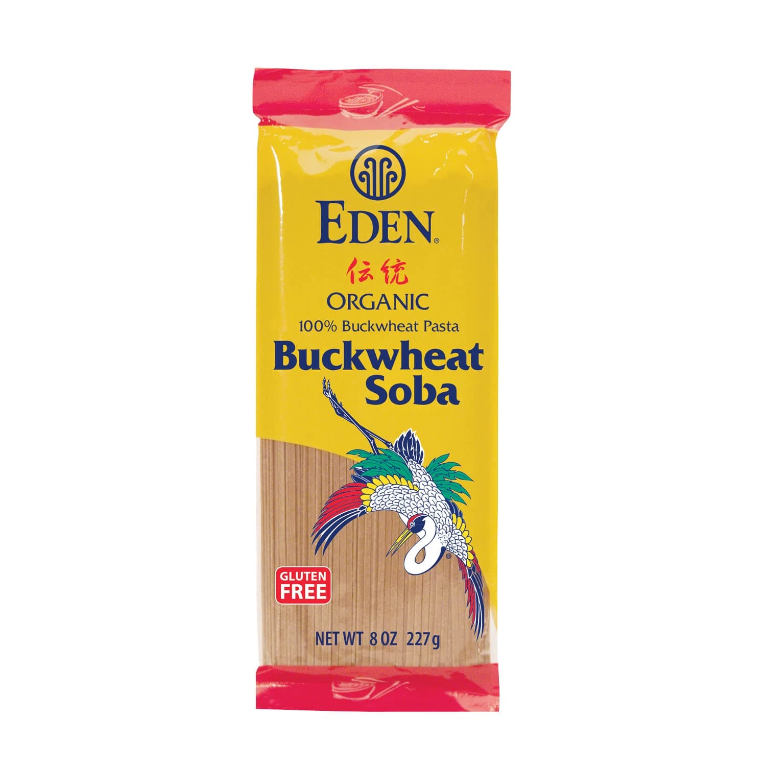 Eden Organic 100% Buckwheat Soba, Traditional Japanese, 100% Whole Grain, Gluten Free, 8 oz