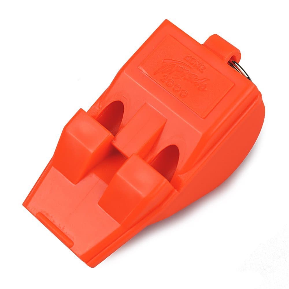 Genuine Professional Quality BPA Free Plastic No. T2000 Tornado AIRFAST Whistle, Large Sized, Loud, Ultra-High Pitch, 125 dBA, Designed and Made in The UK