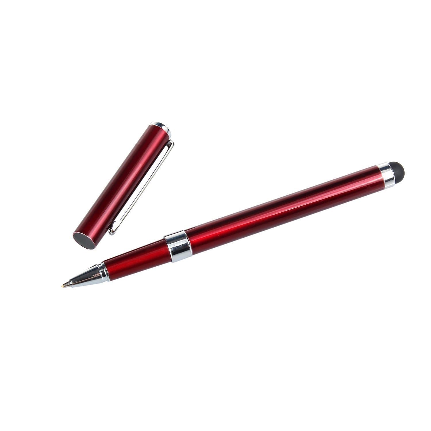 PRO Stylus + Pen Works for Verykool RS90 Vortex with Custom High Sensitivity Touch and Black Ink! [3 Pack-RED]