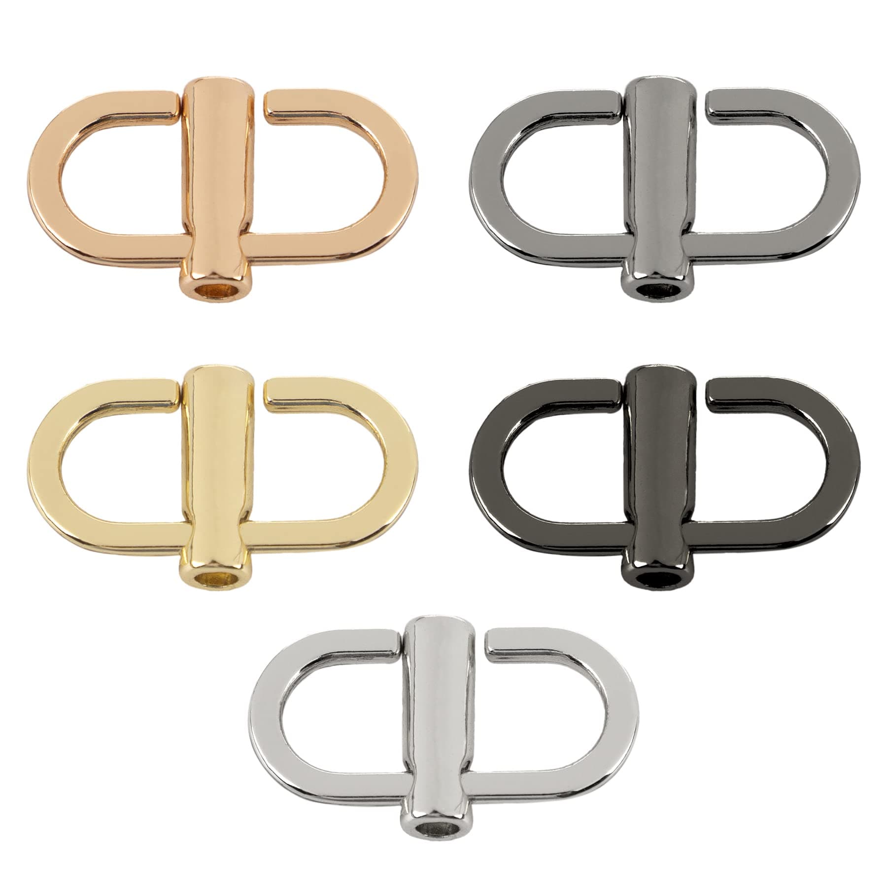 AUEAR 5-Piece Adjustable Metal Buckles for Chain Strap Bag Accessories