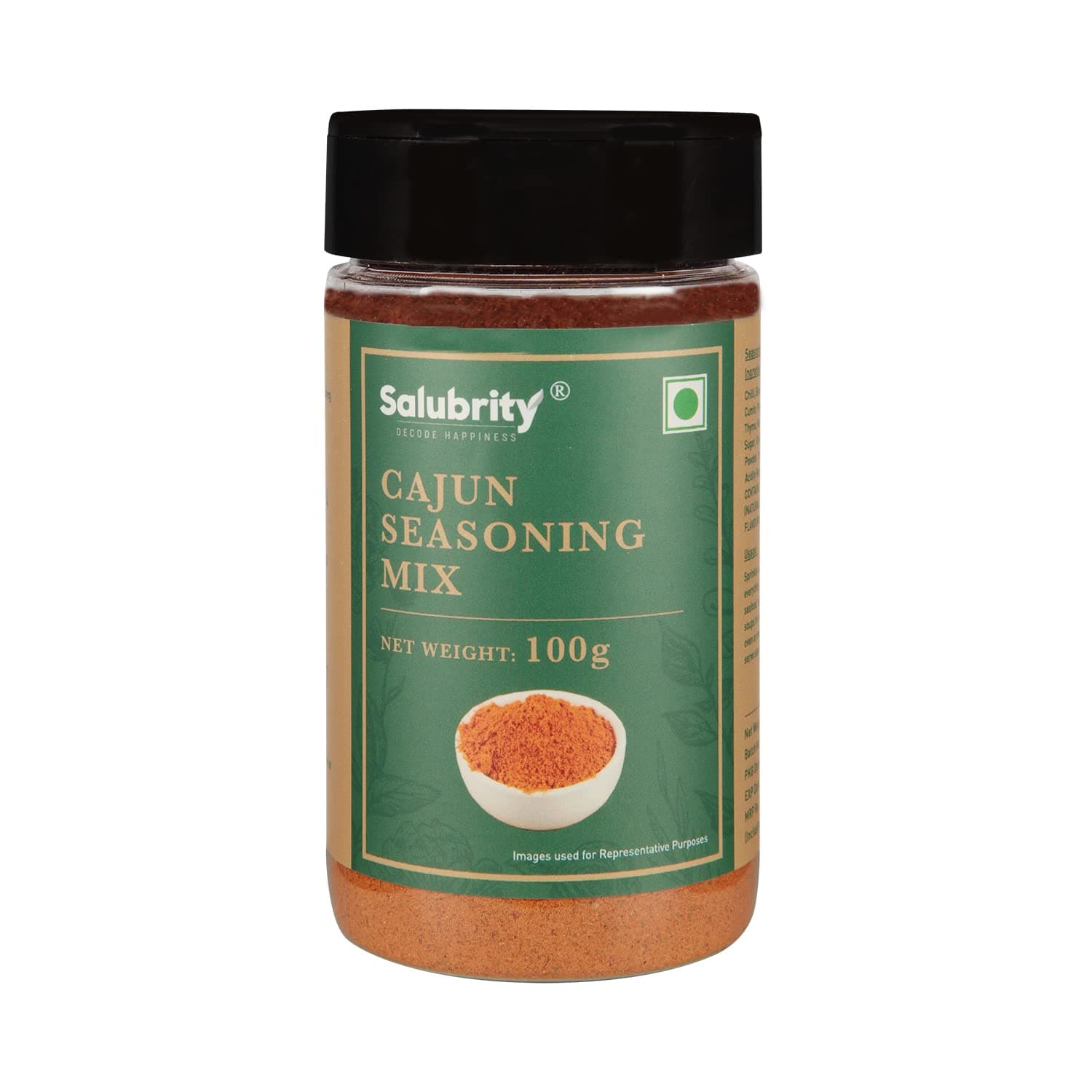 Salubrity Cajun Spice Seasoning, 100g