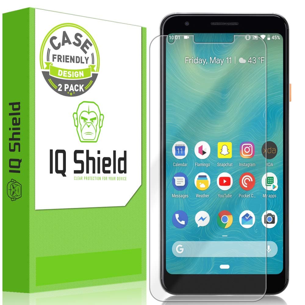 IQ Shield Screen Protector Compatible with Google Pixel 3a 5.6 inch (2-Pack)(Case Friendly) Anti-Bubble Clear Film