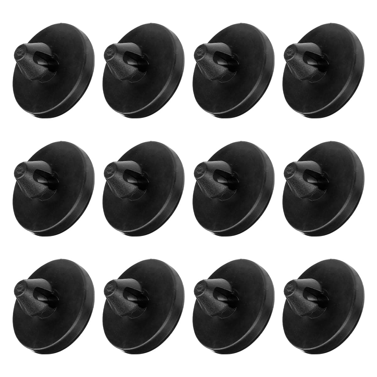 Mandark 12PCS Car Brake Switch Stopper, OEM# 90541-06036 Vehicle Brake Pedal Pad Stopper, Automotive Brake Light Switch & Clutch Pedal Stopper, Universal for SUV, Sedan, Truck (Black)