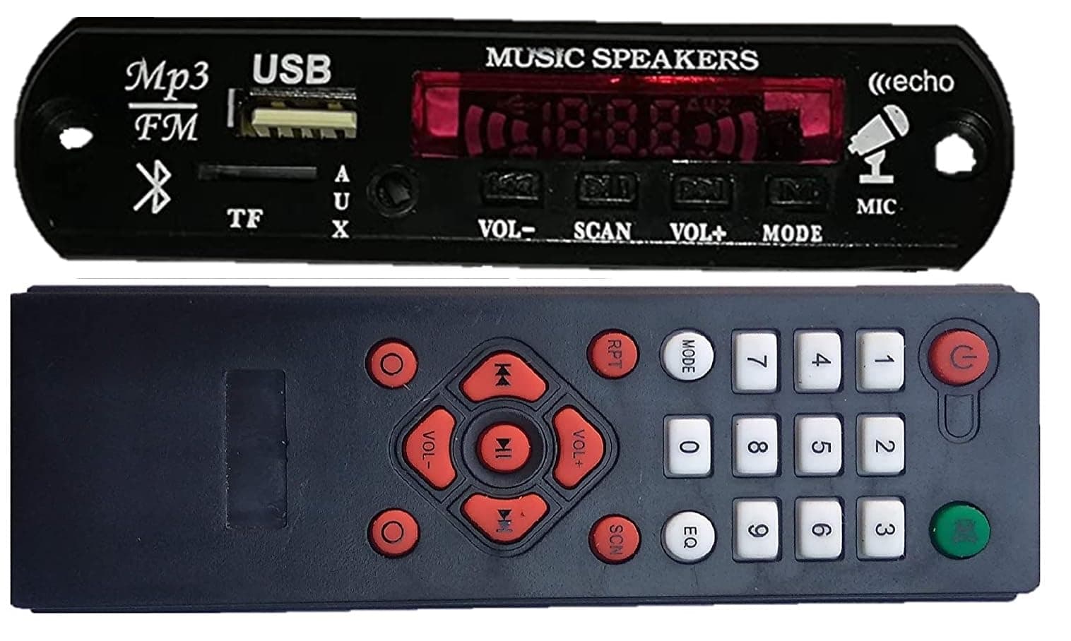 Bluetooth FM USB AUX Card MP3 Stereo Audio Player Decoder Module Kit with Remote