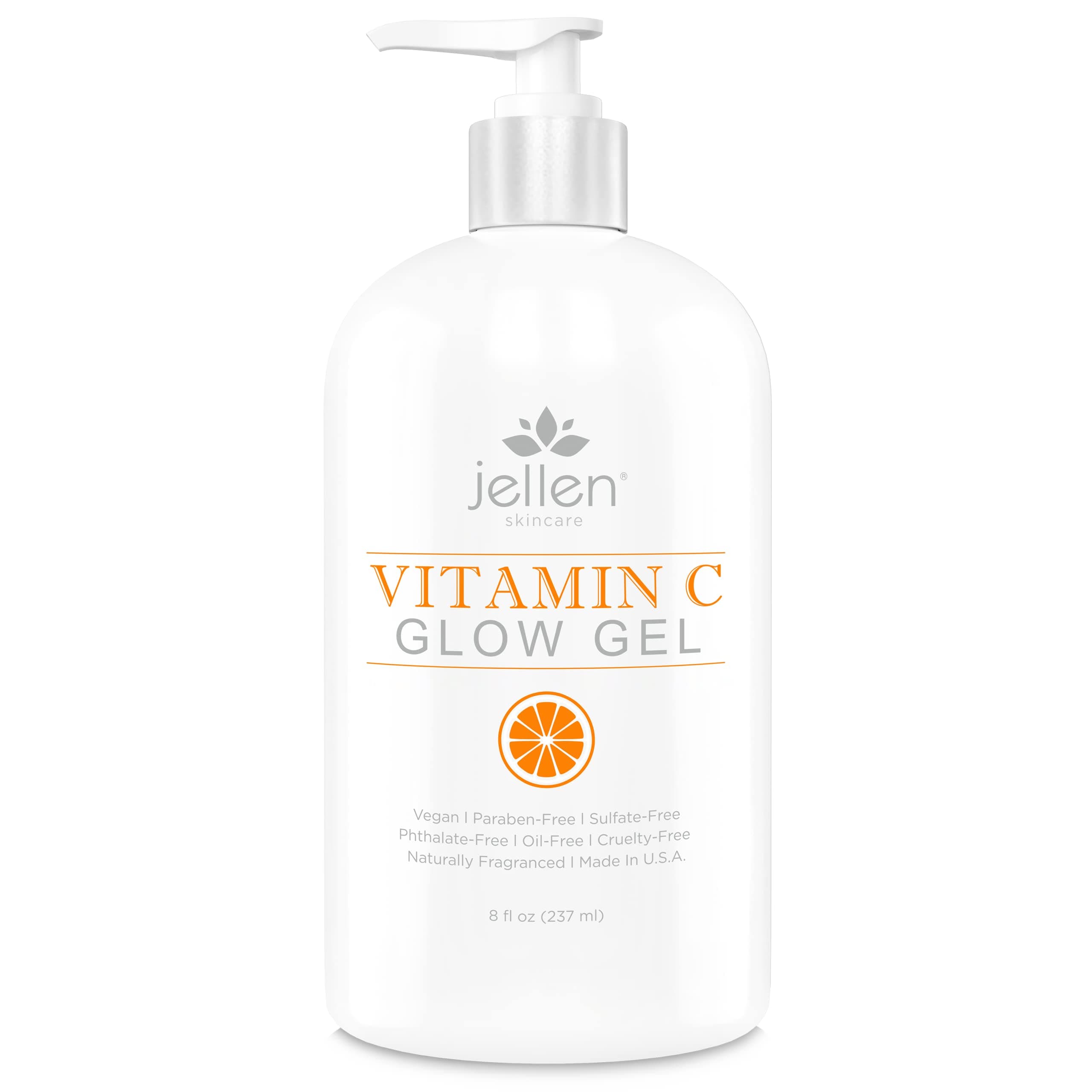 Conductive Facial Gel - With Vitamin C, Hyaluronic Acid, Green Tea, Organic Botanical Extracts - For Microcurrent, Ultrasonic, Galvanic Facial Treatment (8 Oz)