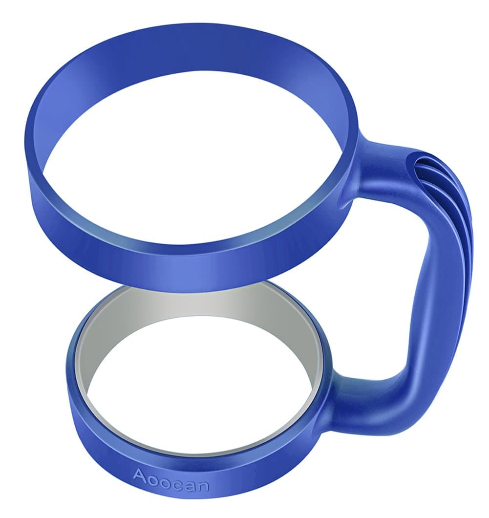 Aoocan Handle for Yeti Rambler 30 Oz Tumblers, Rtic(do not fit 4.4x4.4x8.6 inches version), Sic Cup Ozark Trail and More Tumbler Mug, Dark blue