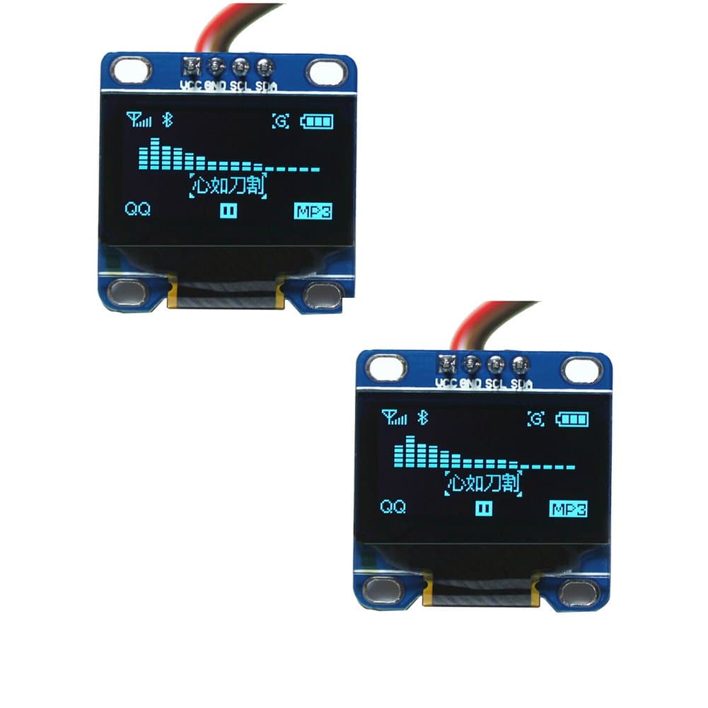 2Pcs 0.96" OLED Module Blue