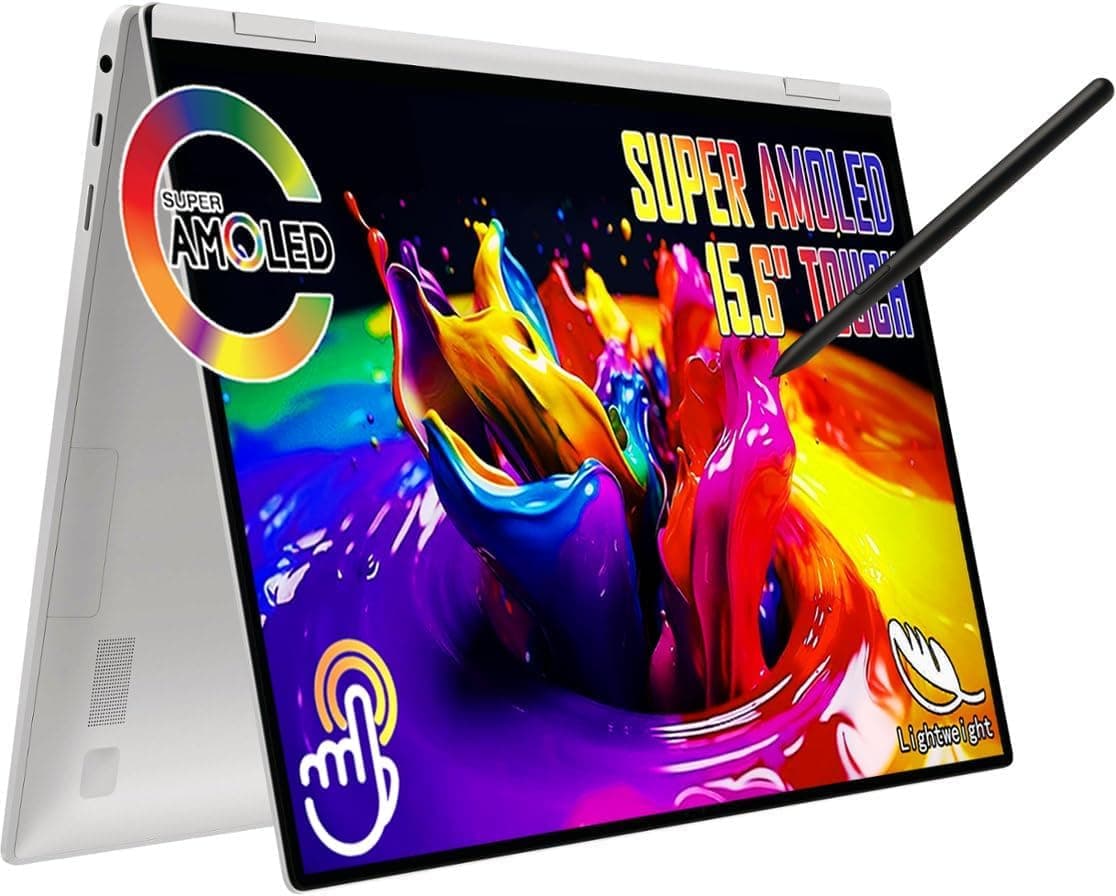 Galaxy Book2 Pro 360 2-in-1 Business Laptop, Silver