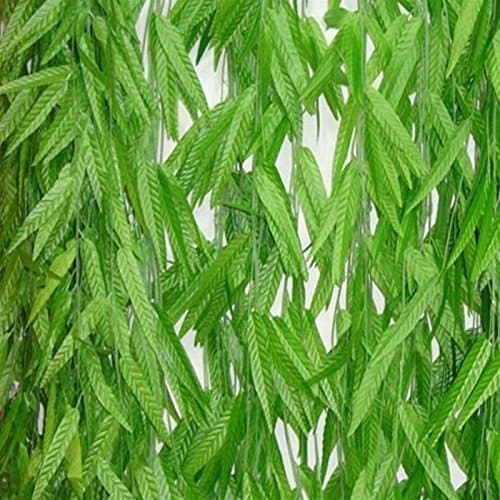 Adsled 1.9m Artificial Flower Wicker Rattan Vine Fake Foliage Leaf Flowers Plants Garland Garden Decoration (20pcs)