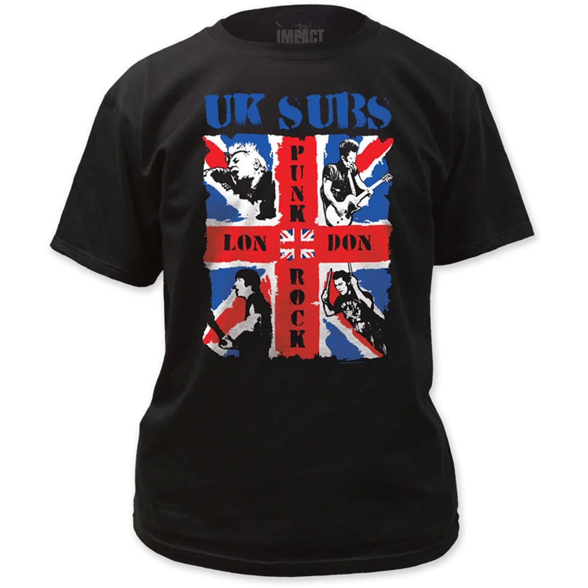UK Subs - Mens London Punk Rock T-Shirt in Black, Size: Small, Color: Black