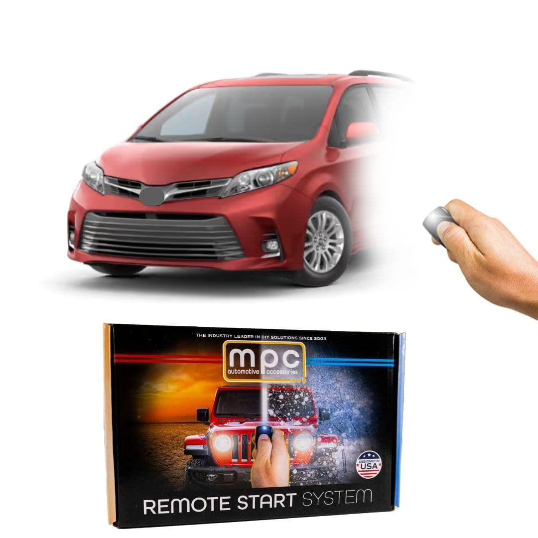 Remote Start Kit Compatible with 2015-2020 Toyota Sienna || Plug n Play Harness Included || Press Fob 3X Lock to Start