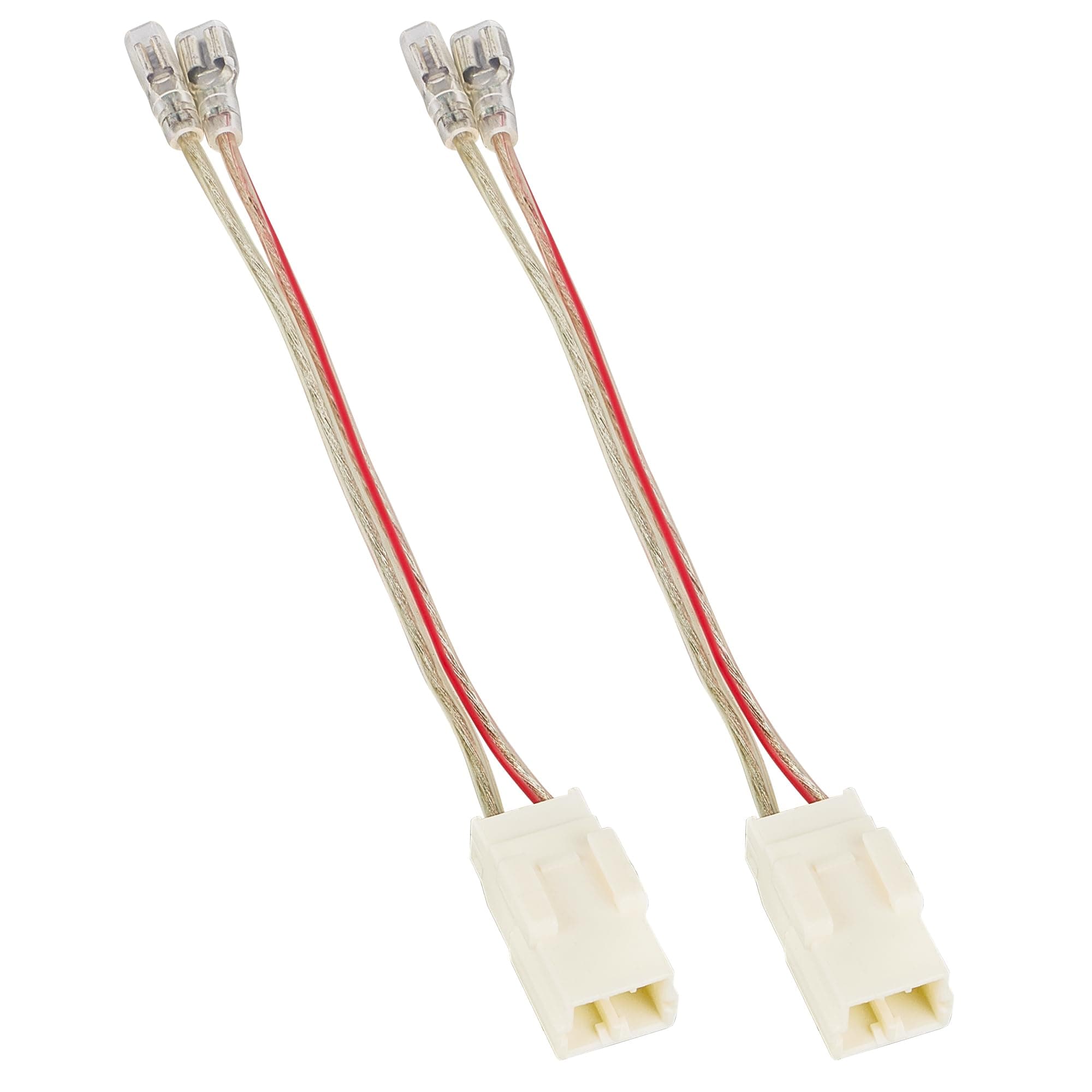 RED WOLF Door Speaker Wiring Harness Adapter 2 PCS Replacement for 2002-2019 Jeep Wrangler JK, Chrysler, Dodge Vehicles Install Aftermarket Front Rear Door Speaker Wire Cable Plug Connector