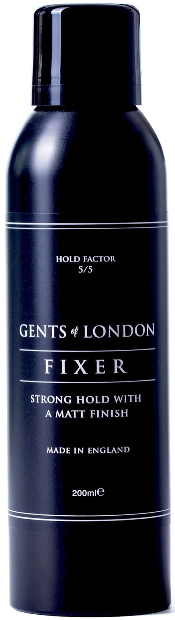 Fixer Men’s Hairspray 200ml, Gents of London Strong Hold Spray, Long Lasting, Hold, Texturising, Medium to Longer Hairstyling, Makers of Styling Wax, Hair Paste, Hair Putty | Hairspray For Men